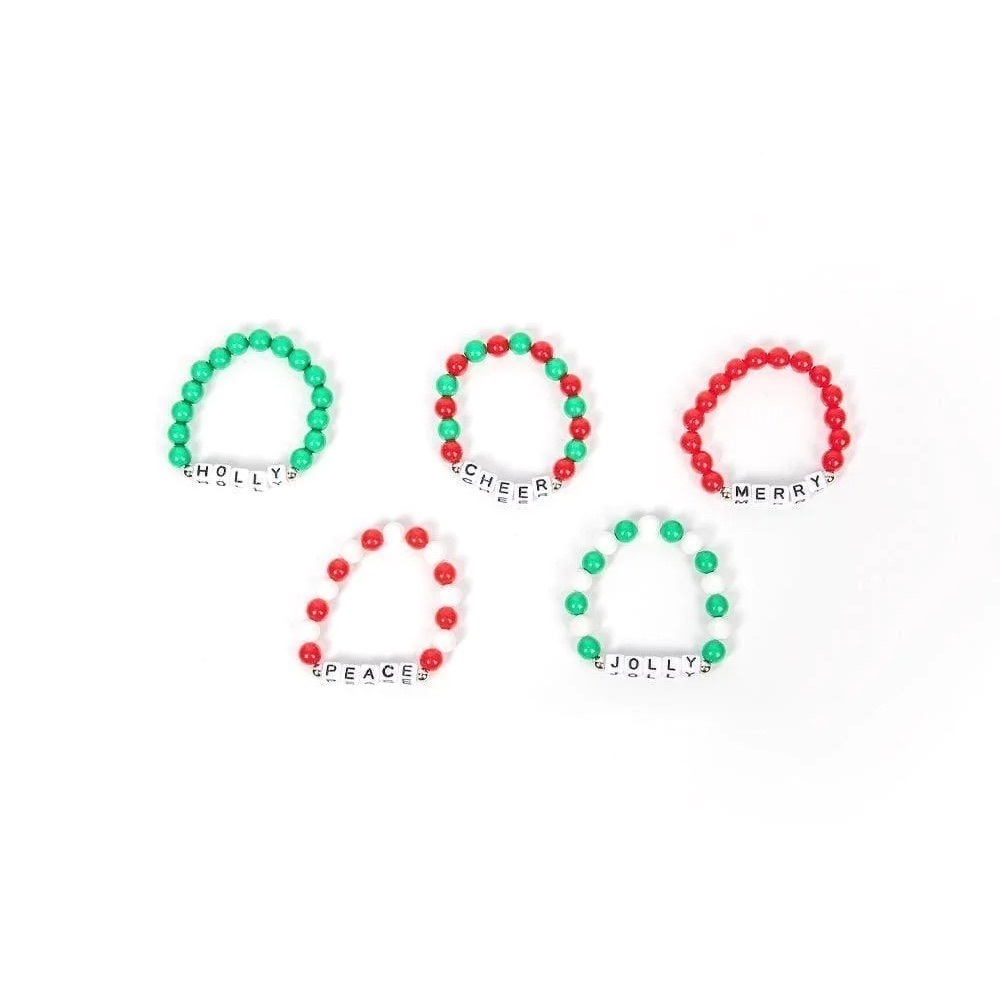 Paparazzi Starlet Shimmer Christmas Kids Bracelets 5 pack